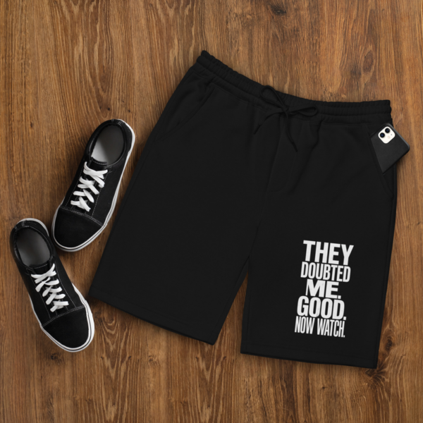 "Doubted Me" fleece shorts