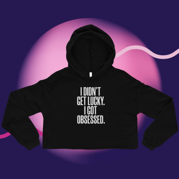 Obsessed Crop Hoodie