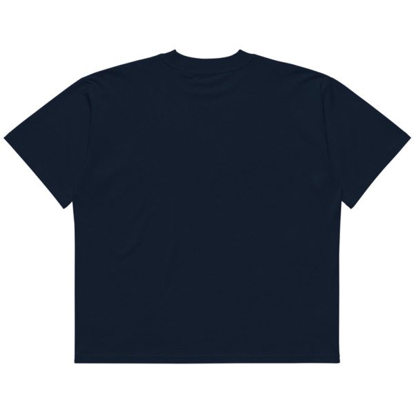 "Build In Silence" Unisex organic oversized high neck t-shirt